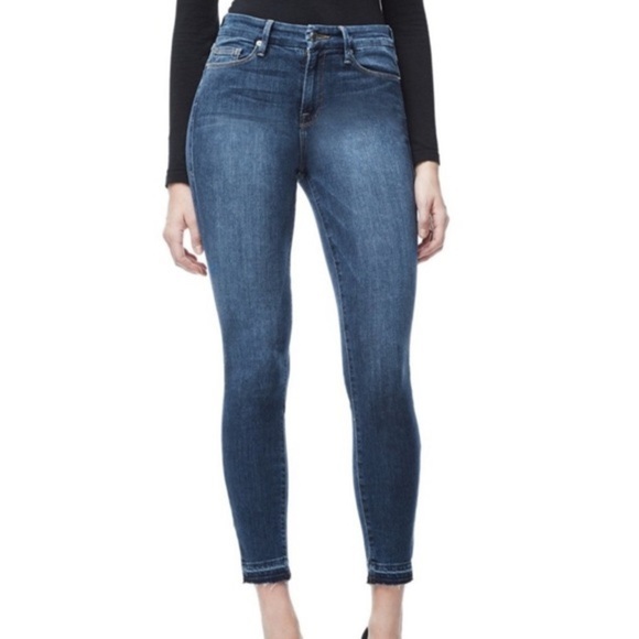 Good American Denim - Good American Good Legs Released Hem High Waist skinny jeans size 27